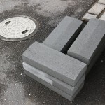 群馬県高崎市九蔵町のお寺様でブロック塀を直します。