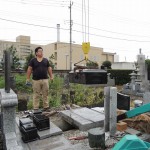 今日は、群馬県太田市で墓石解体工事です。